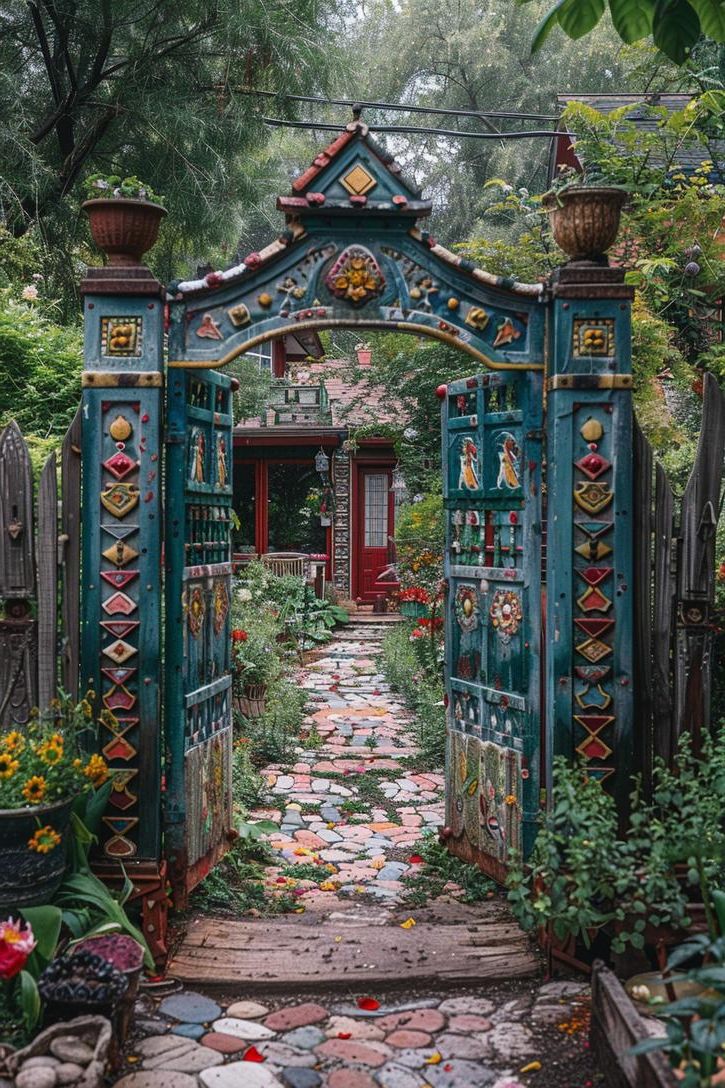 25. Flea Market Finds Turned Garden Art