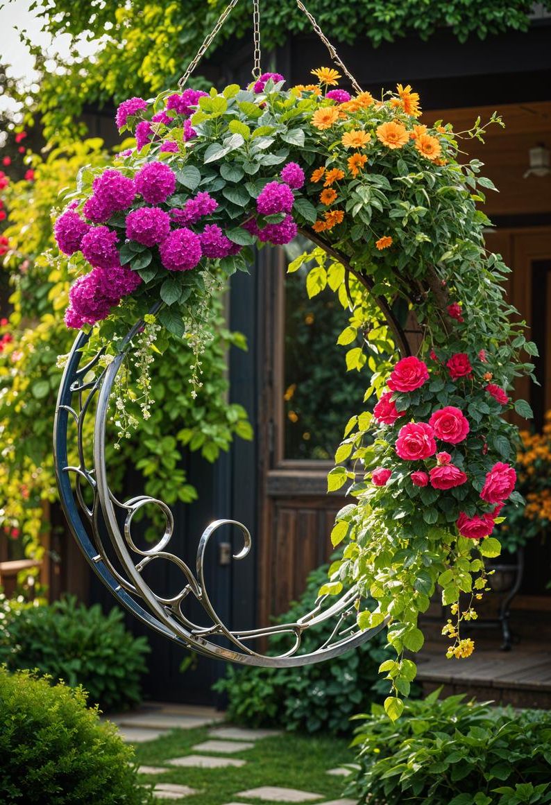 23. Circular Hanging Planters for Flowers - photo 2