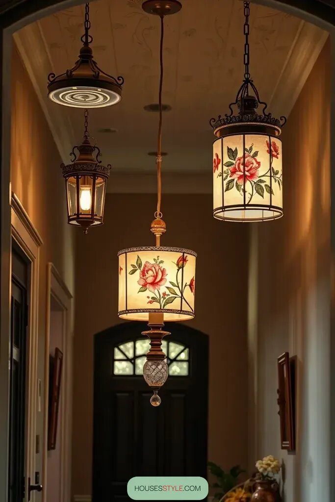 Personalizing Your Foyer with Painted Lampshades and Fixtures - photo 2