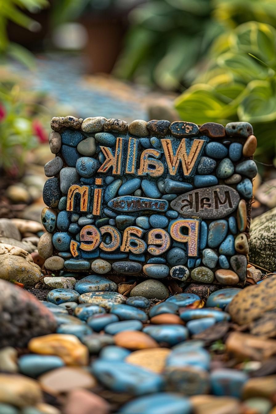15. Pebble Mosaic Ideas for a Calm Garden - photo 2