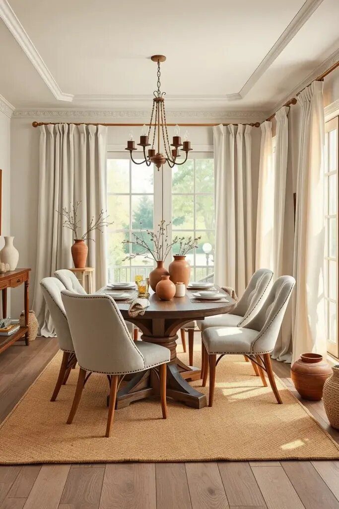 Neutral Palettes for a Cozy Dining Room