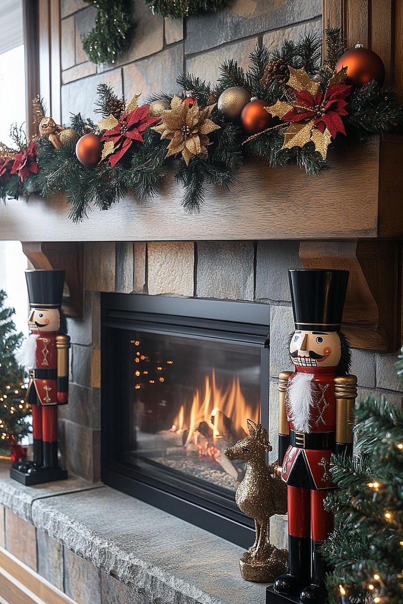 5. Vintage Nutcrackers and Figurine Displays - photo 2