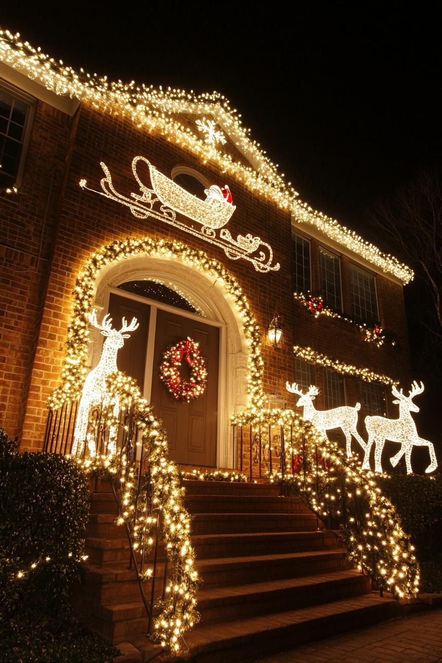 15. Santa's Sleigh Light Display - photo 3