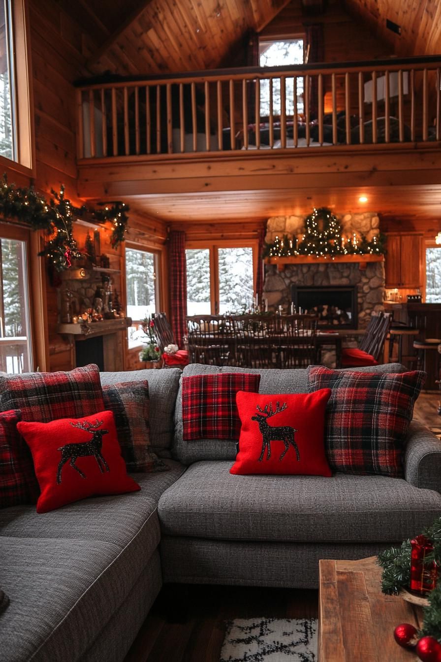 21. Embroidered Plaid Pillowcases for Christmas - photo 2
