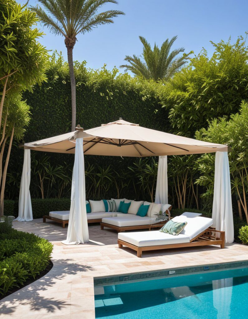 Poolside Daybeds for Total Relaxation