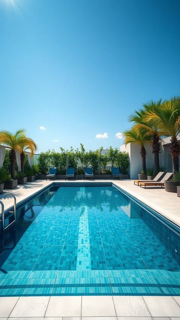 1. Rectangle Pool With Built-In Filter