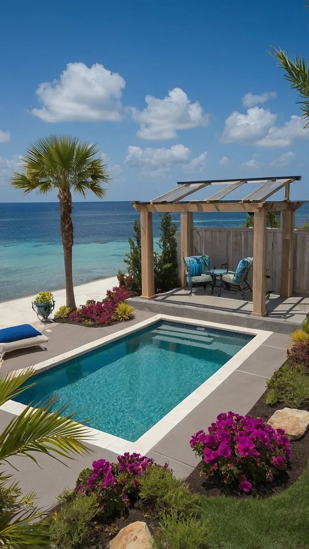 10. Charming Backyard Oasis: Small Pool Ideas