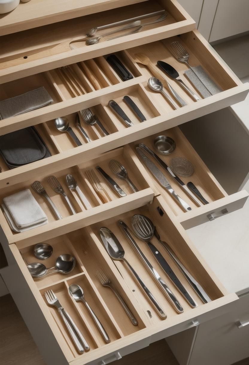 37. Organizing Kitchen Drawers the Smart Way