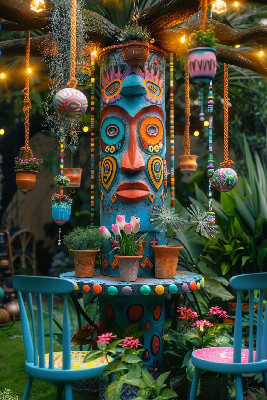 19. Clay Pot Totem Pole Designs - photo 3