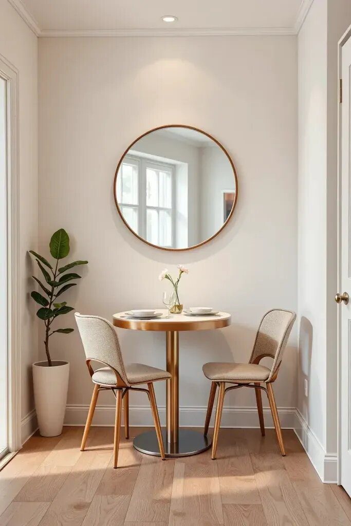 Two Half-Moon Tables Paired Along a Wall - photo 2