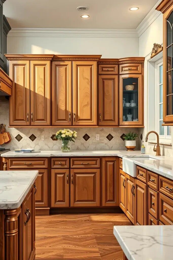 Cabinets Featuring Carved Corner Details - photo 2