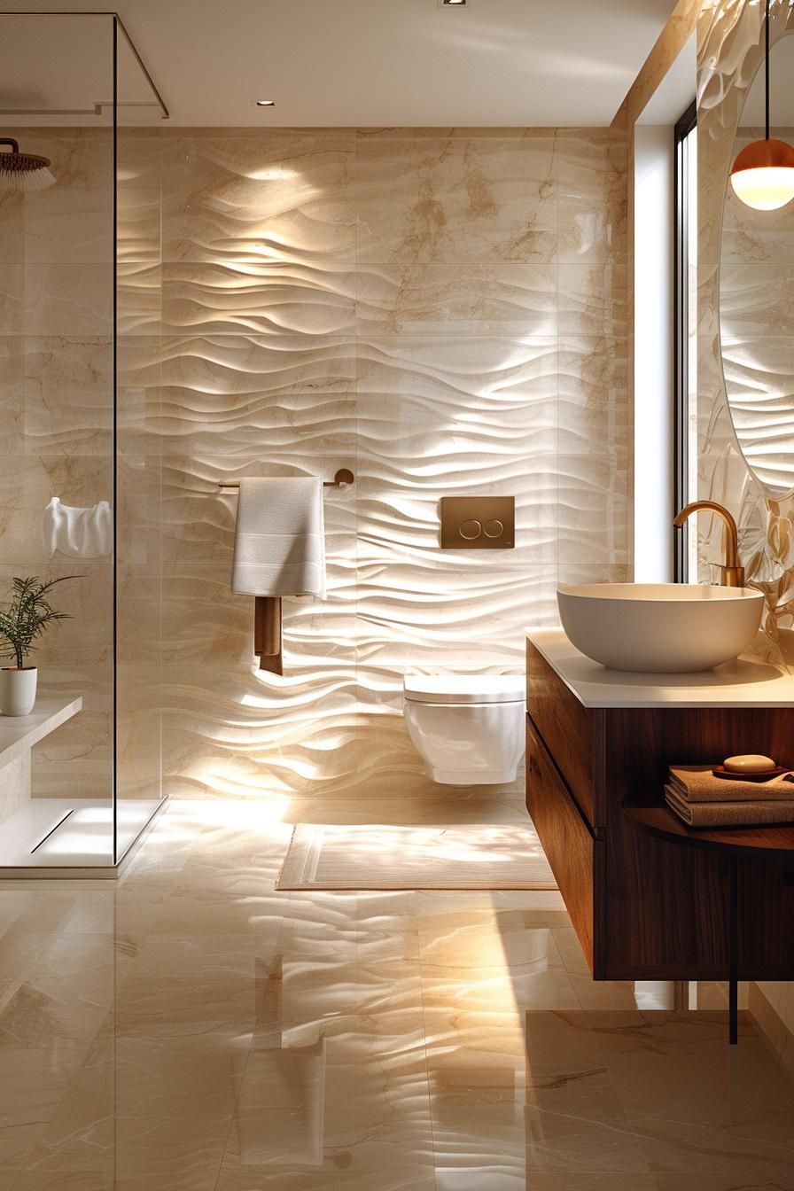 6. Geometric 3D Wall Panel Ideas