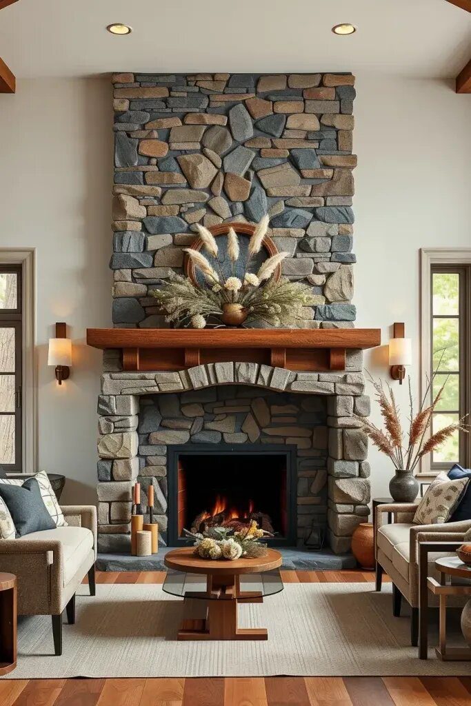 Blending Classic and Contemporary Styles for Cozy Rustic Fireplaces