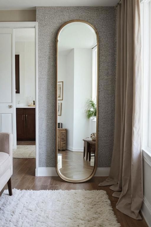 6. Tall Mirror for Small Spaces