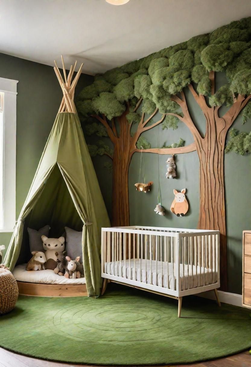 1. Enchanting Woodland Nursery Ideas