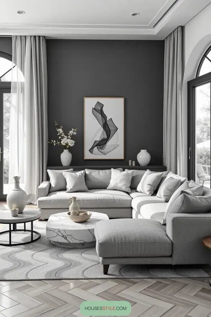 Monochrome Looks for a Minimalist Living Room - photo 2