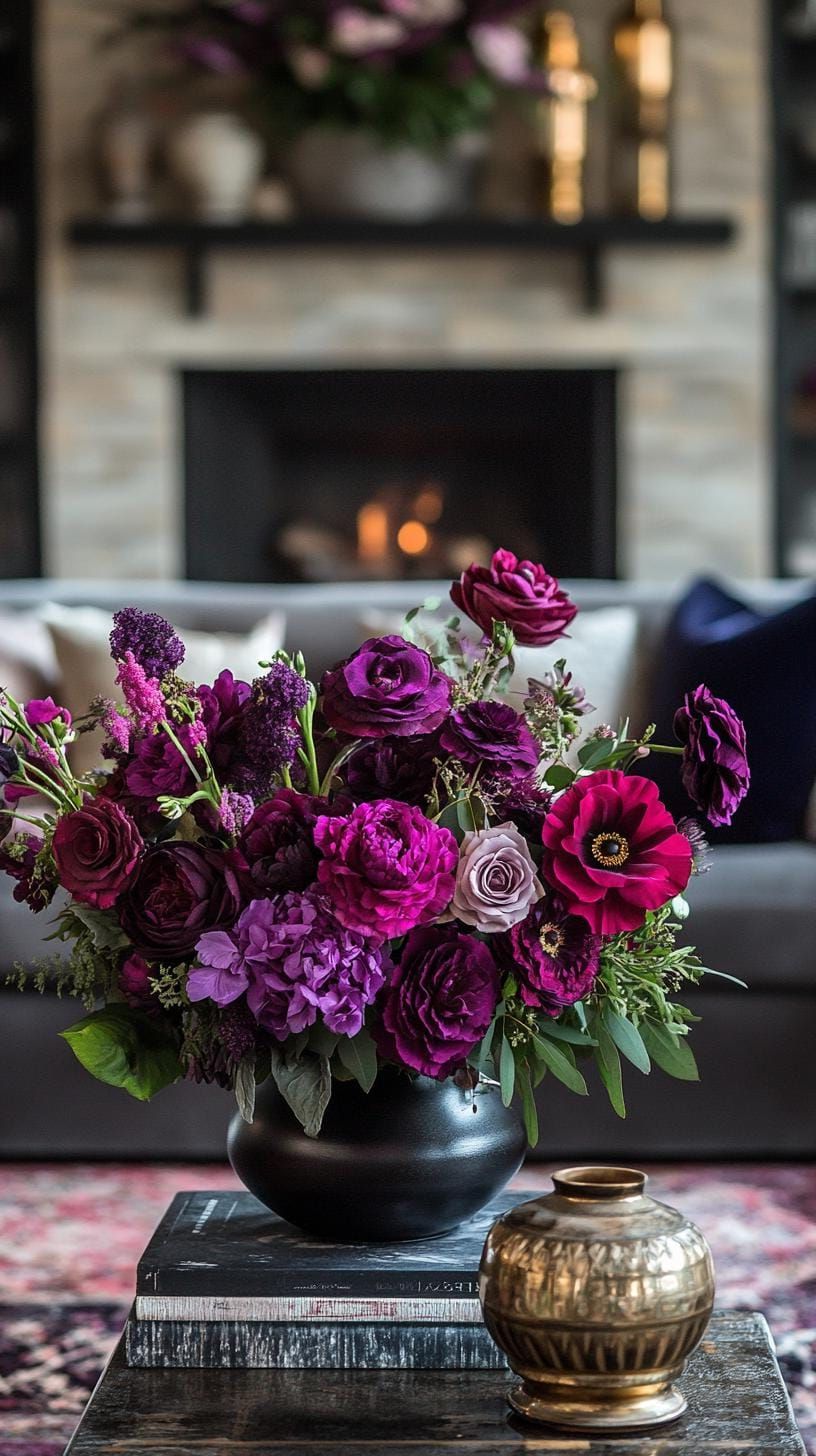 14. Moody Floral Arrangements for Farmhouse Decor - photo 2