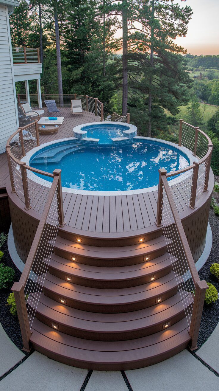 Elevated Deck Pools for Sloped Yards