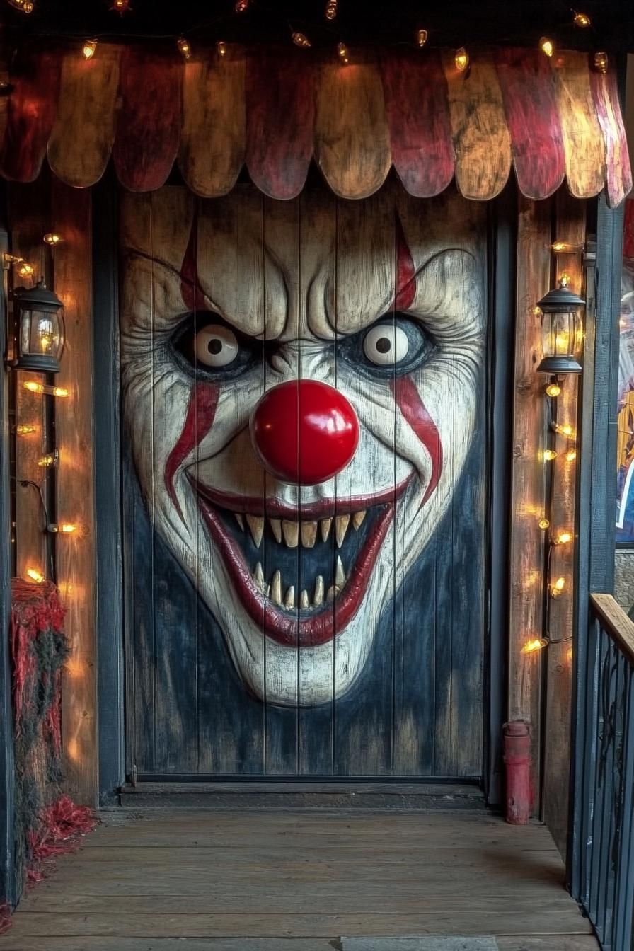 4. Creepy Clown Door Wrap Spotlight - photo 3