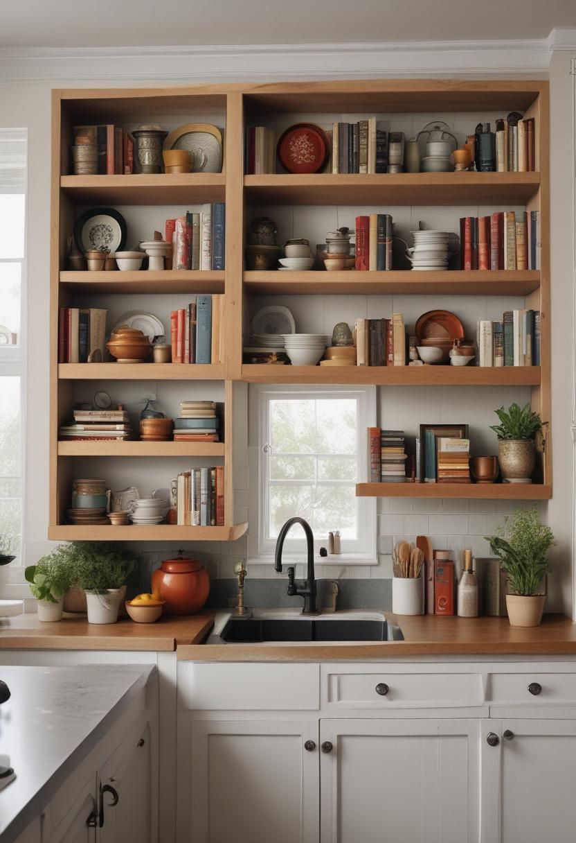 5. Open Shelving for Airy Kitchens