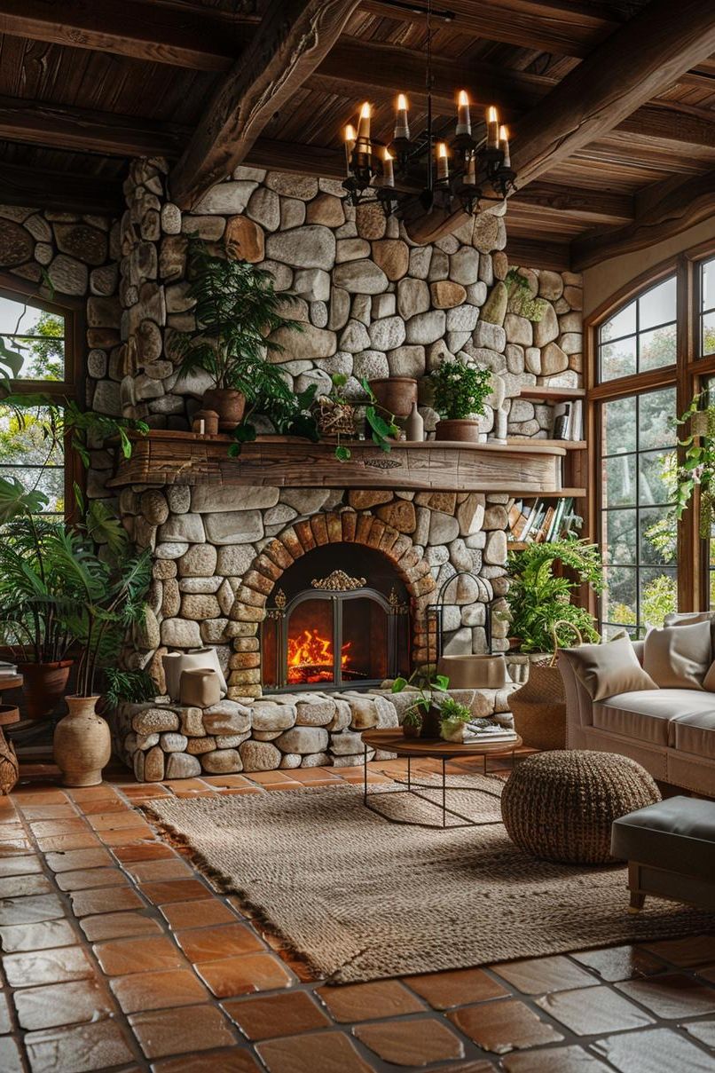 18. Mediterranean-Inspired Earthy Living Room - photo 3
