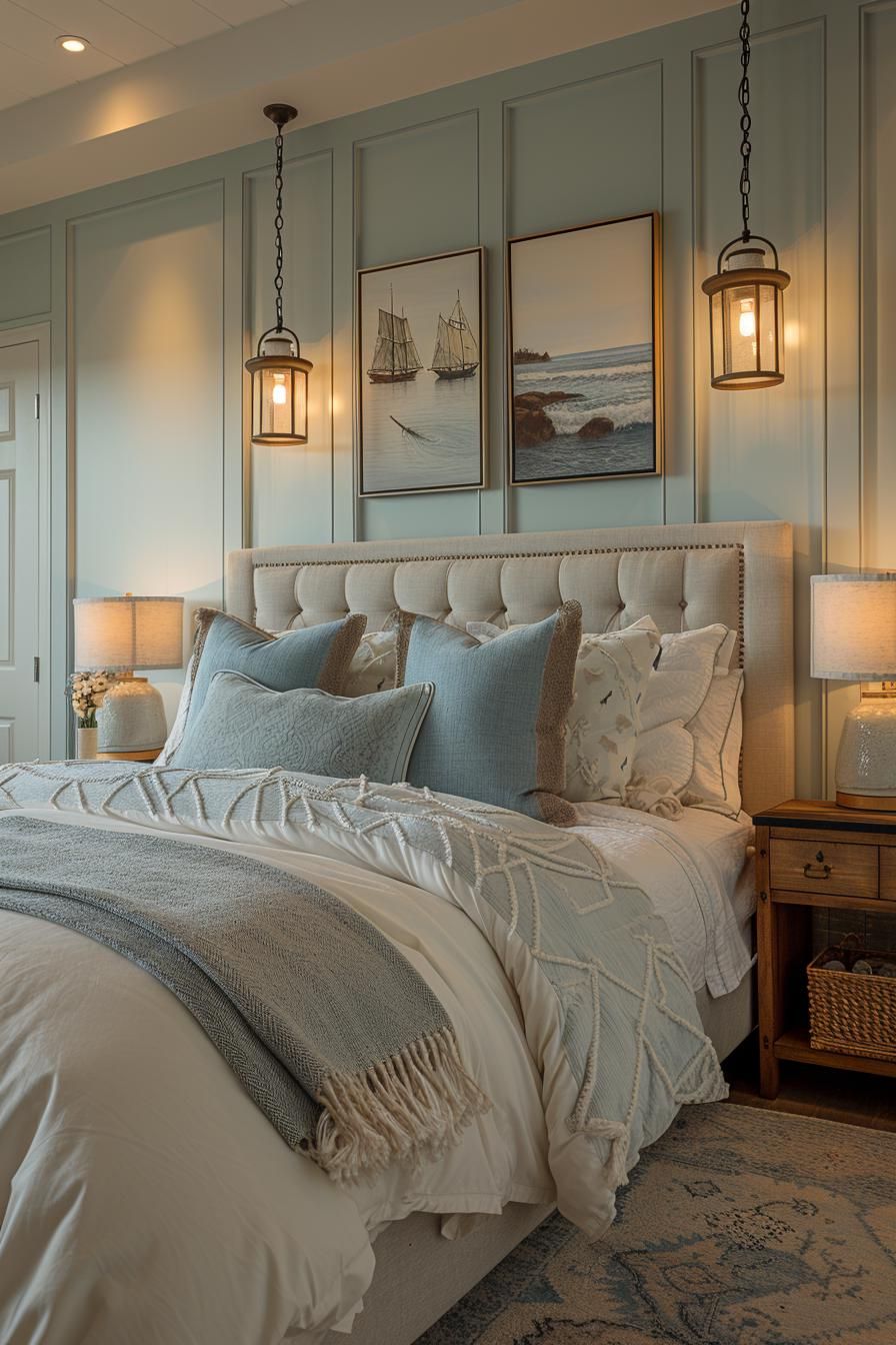 3. Vintage Nautical Bedside Lamps - photo 3