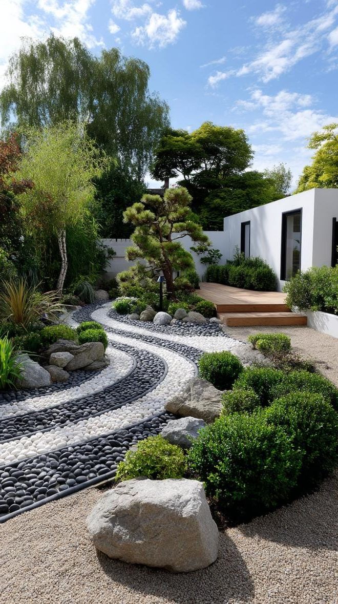 5. Black and White Wave Rock Layout - photo 2