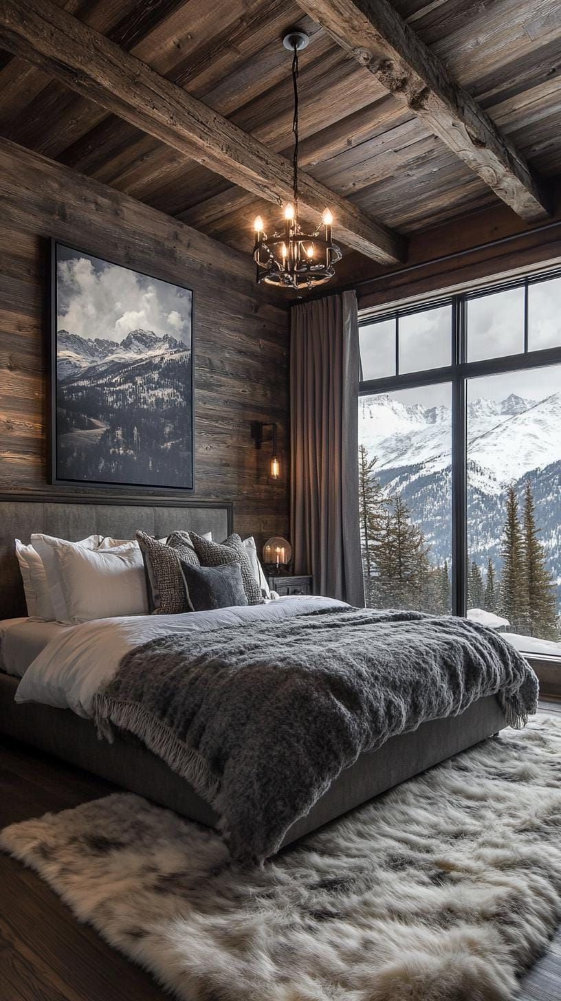 15. Bedroom With Dark Wood and Western Accents - photo 4