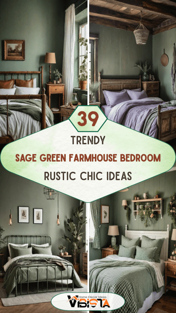 39 Sage Green Farmhouse Bedroom Ideas: Trendy Rustic Chic