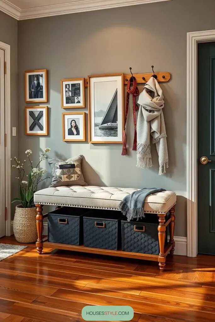 Comfortable and Practical Entryway Bench Ideas