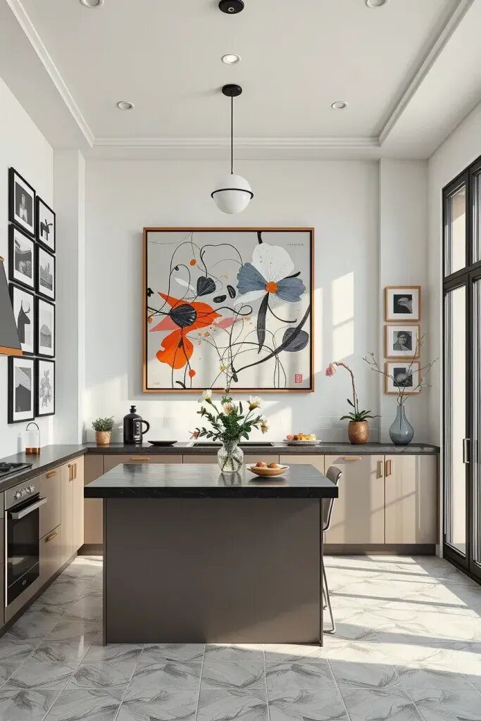Curated Art in the Kitchen