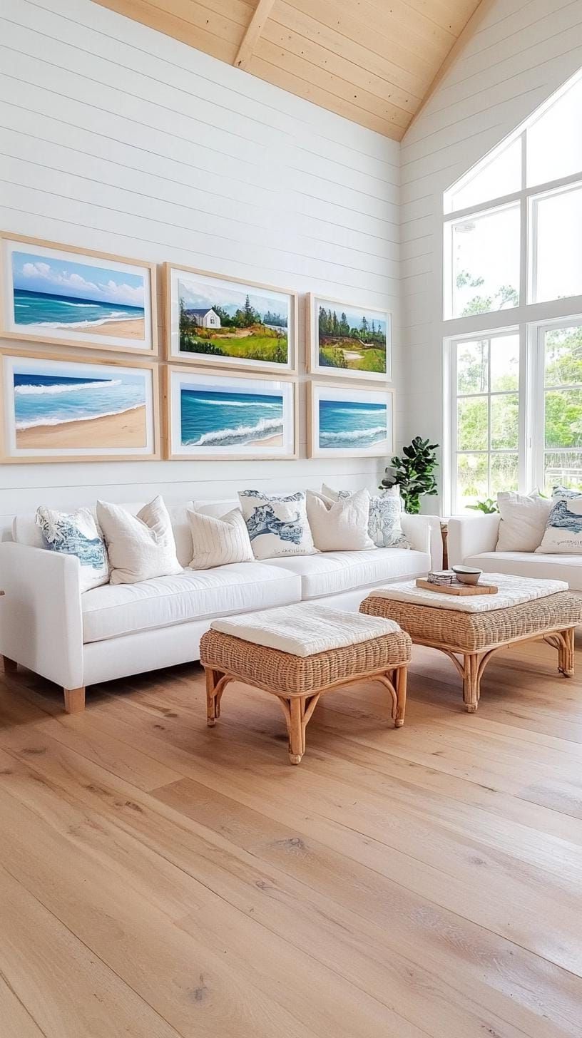 4. Gallery Wall with Reclaimed Wood Frames - photo 2
