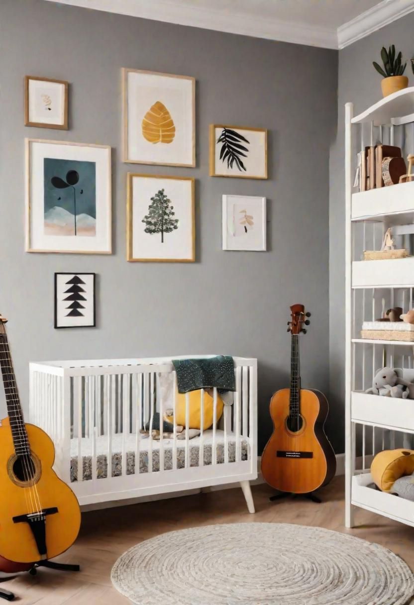 29. Harmonious Nursery Music-inspired Decor