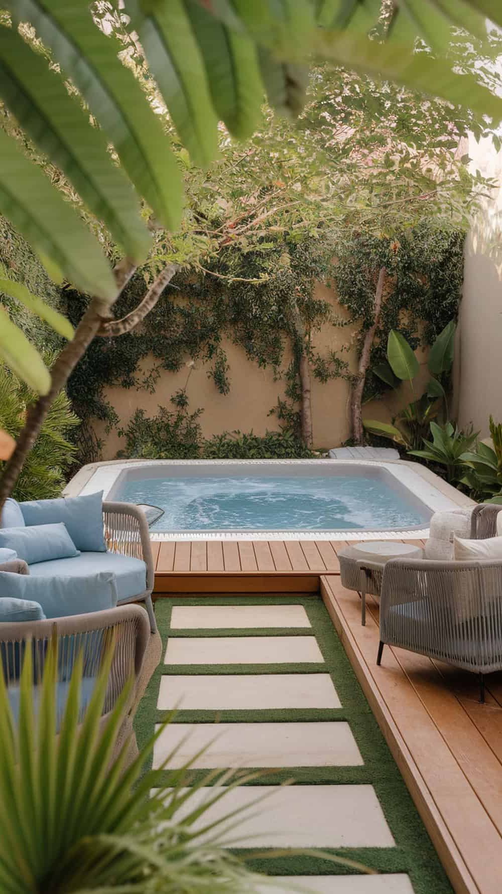 Combo Spa and Pool for Small Yards