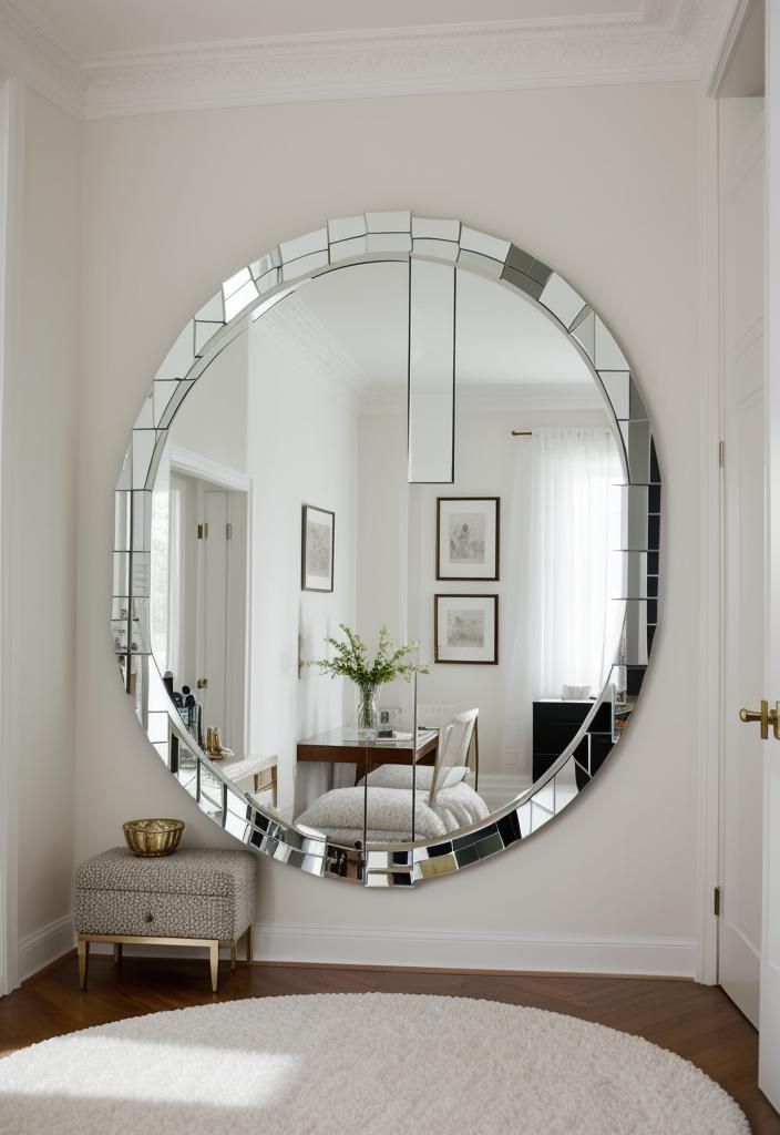 12. Mirrored Accent Wall Décor