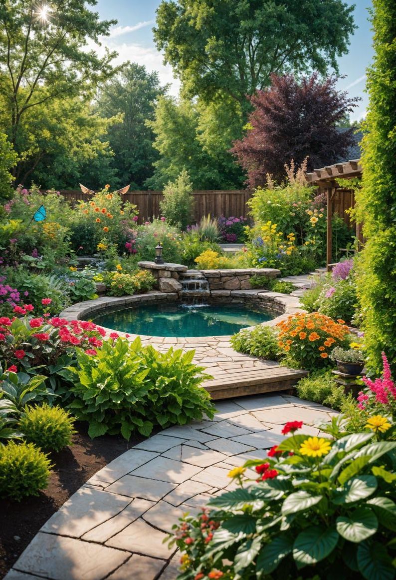 23. Butterfly Garden Patio Ideas