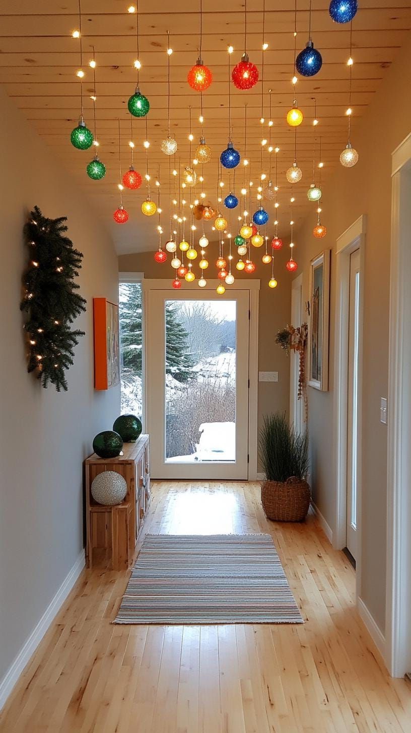 1. Suspended ornament balls forming a ceiling constellation - photo 2