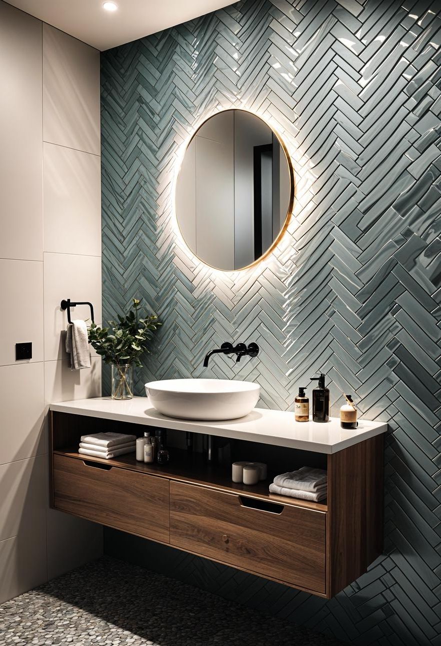 6. Trendy Textured Tile Patterns - photo 3