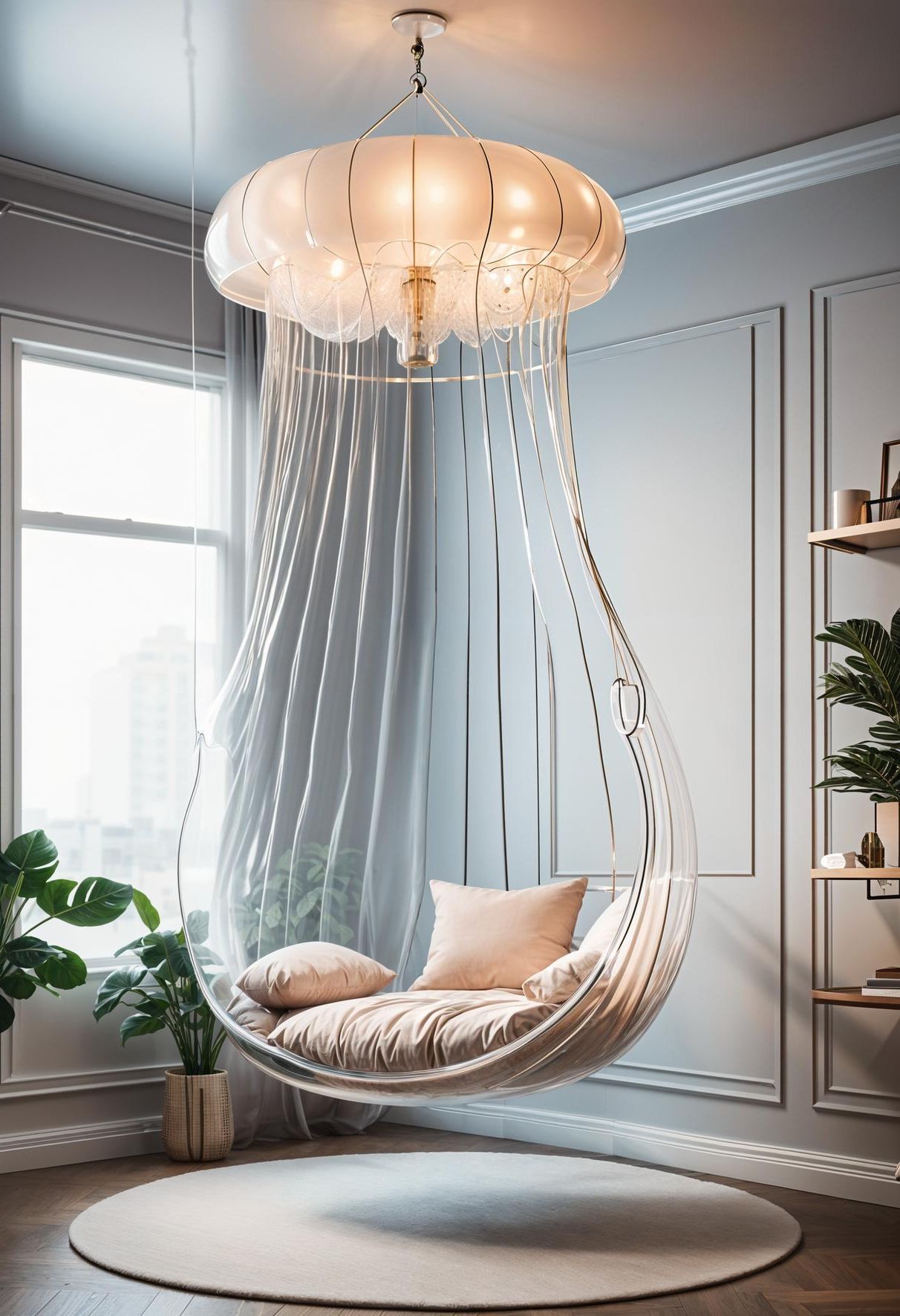 11. Jellyfish-Inspired Hanging Chair Design - photo 2