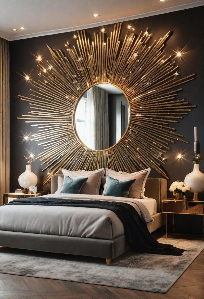 25. Eye-Catching Starburst Mirror Collage