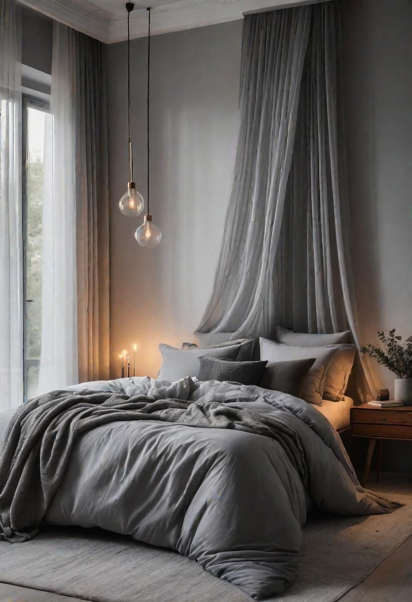 41. Ethereal Grey Bedroom Styling Ideas