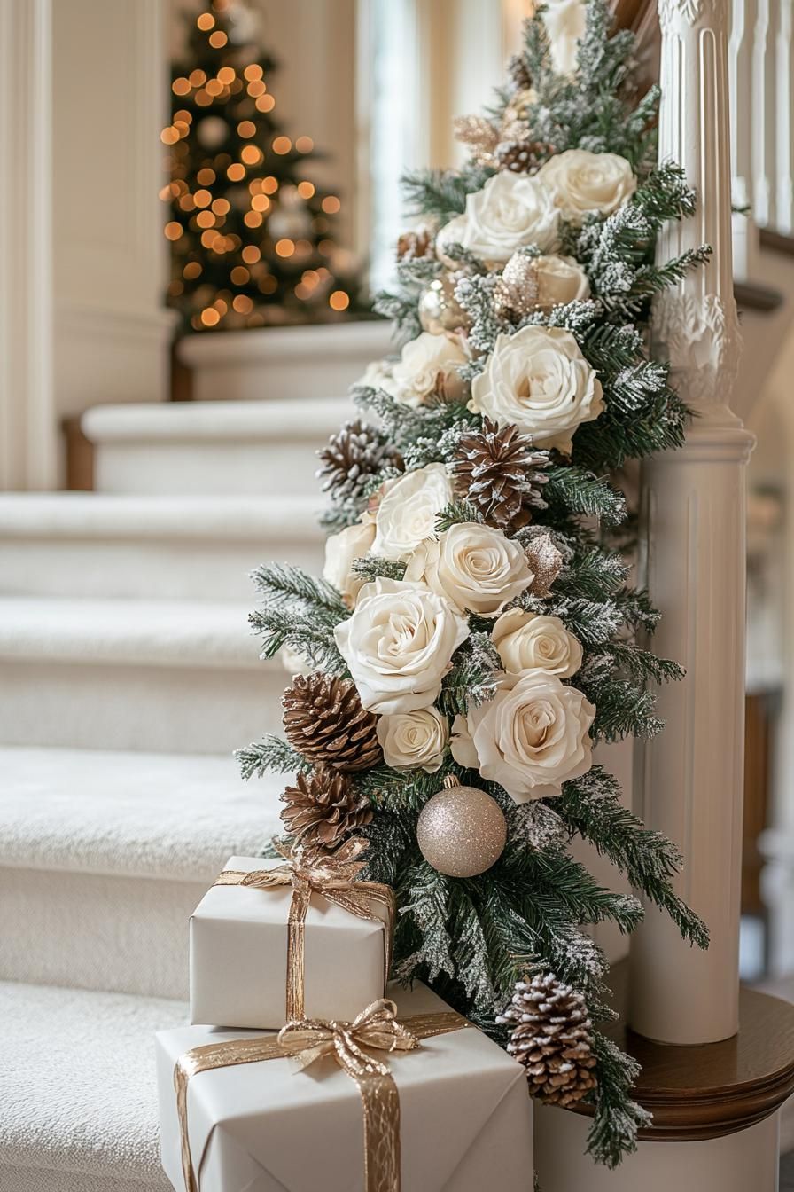 14. Chic Festive Floral Garland Looks
