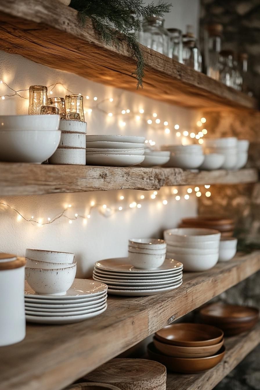 19. Fairy Lights For Open Shelves - photo 2