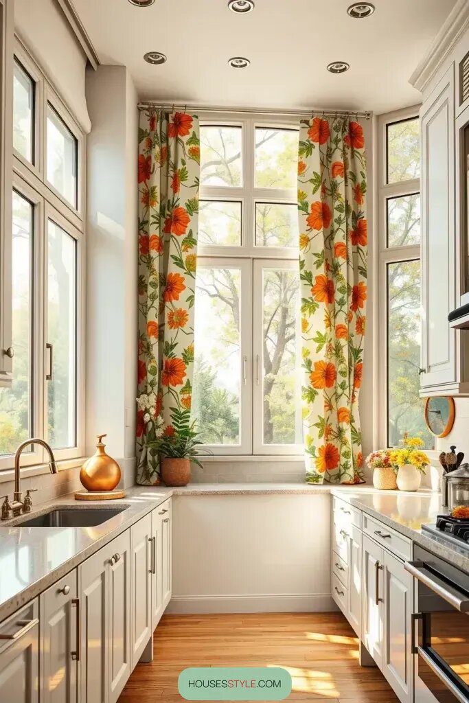 Patterned Curtains Inspired by the 60s and 70s