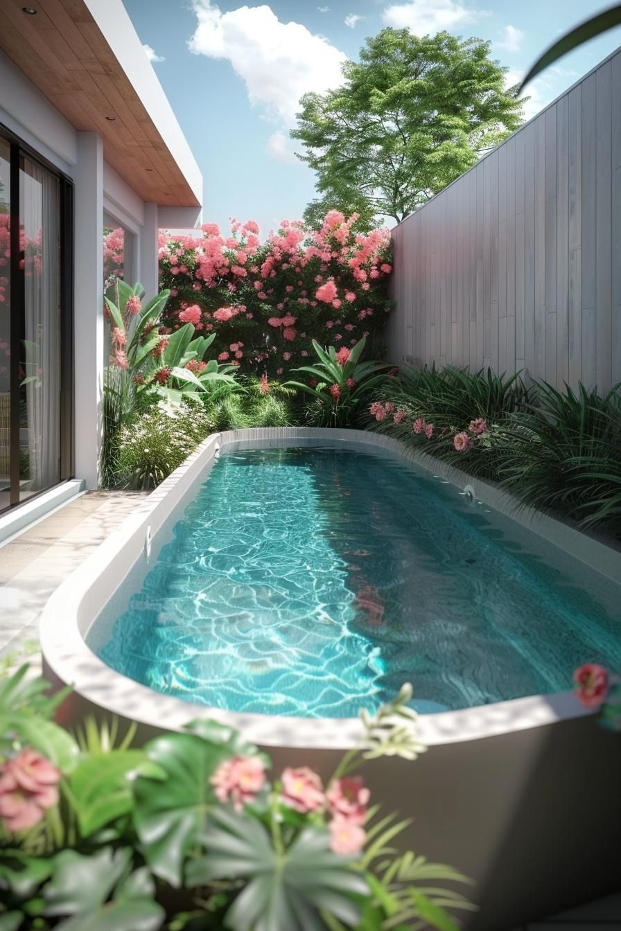 7. Glamorous Above-Ground Pool Design
