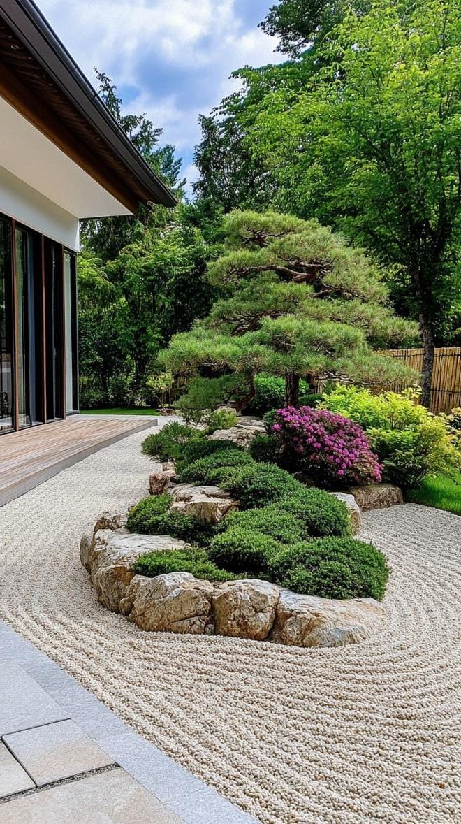 18. Zen Garden Design with Raked Gravel - photo 2