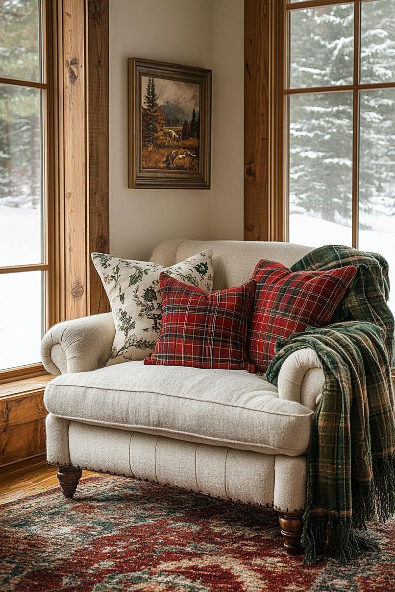 2. Festive Plaid Throws & Pillows - photo 2