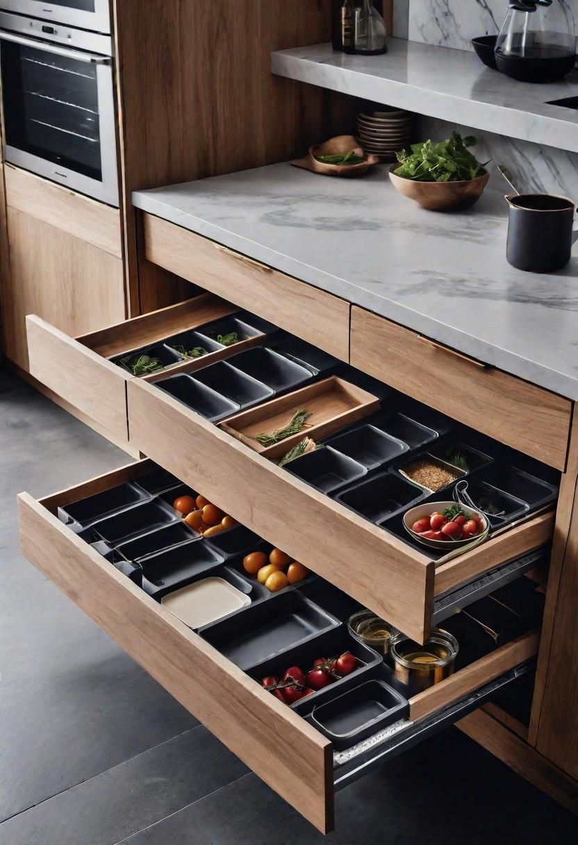 43. Smart and Innovative Kitchen Storage