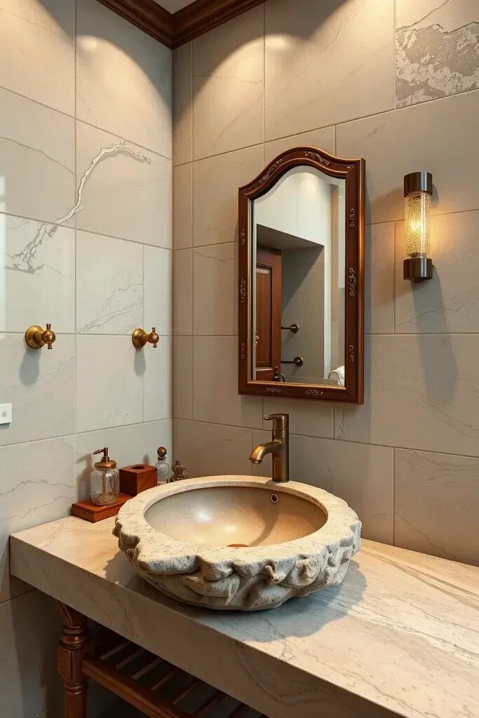 Natural Stone Sinks and Countertop Ideas