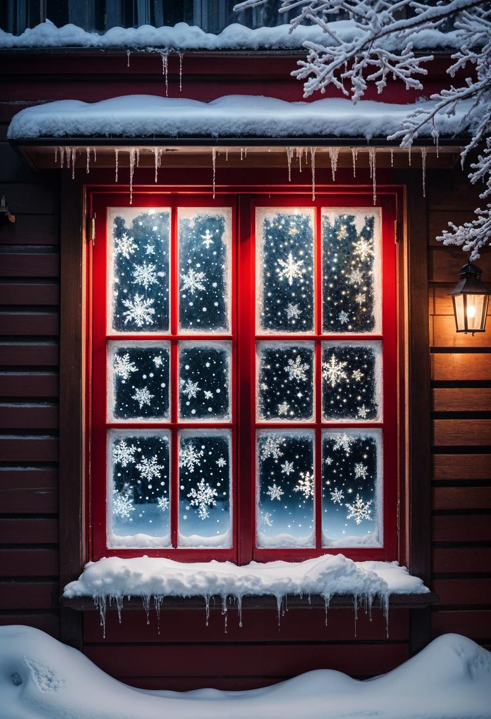 4. Festive Snowflake Window Decor Ideas - photo 2